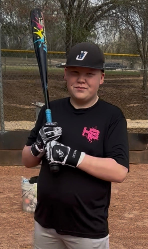 Hydro Bat Performance Dry-Fit T-Shirt - Black